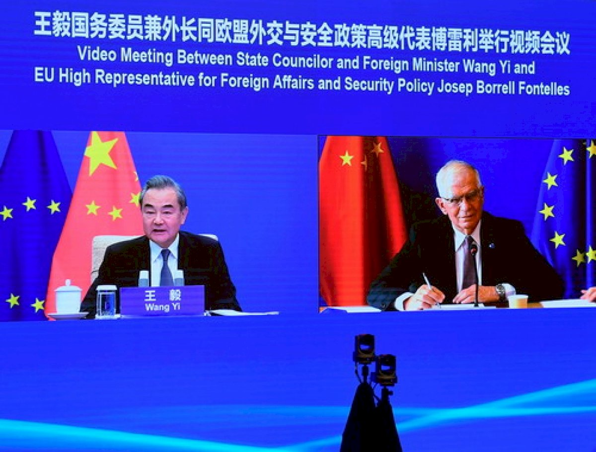 歐盟中國外長視訊會議 歐方表達憂慮香港新疆情勢