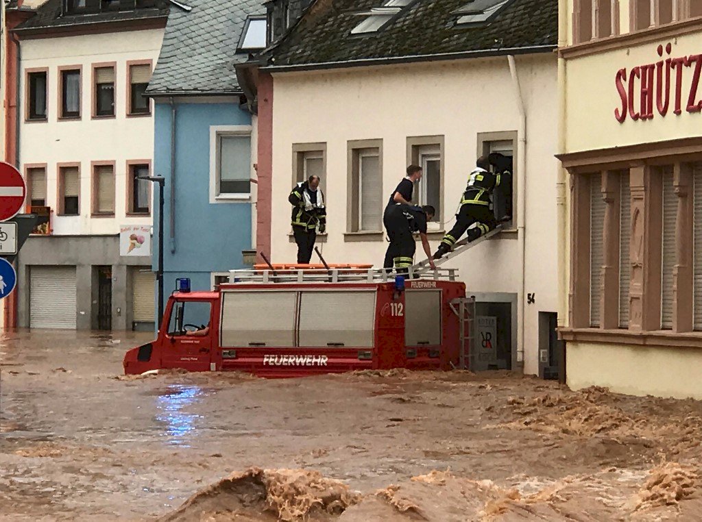 暴雨襲捲西歐 德國至少33人喪生