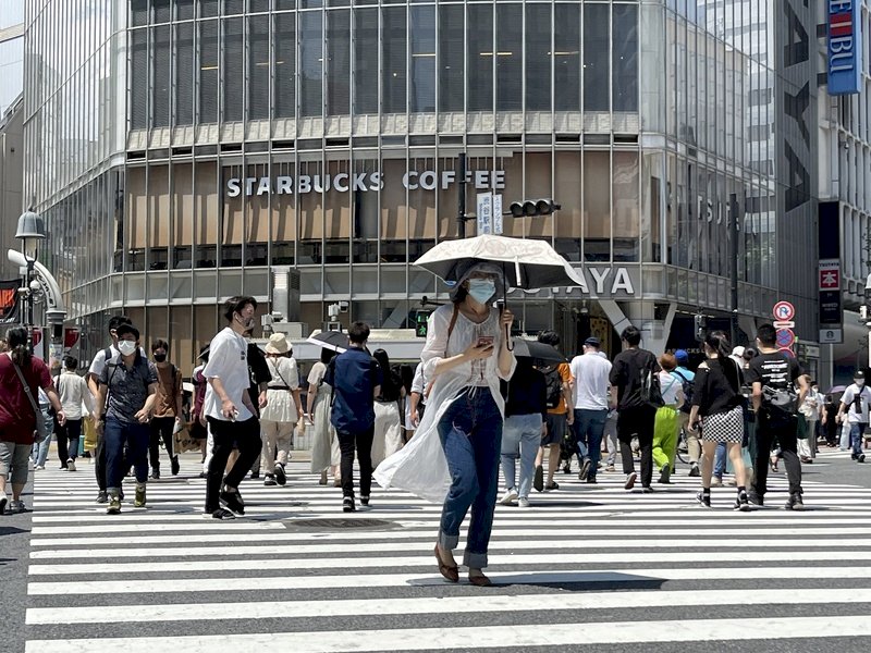 日本部分地區高溫逼近40度 氣象廳籲嚴防中暑
