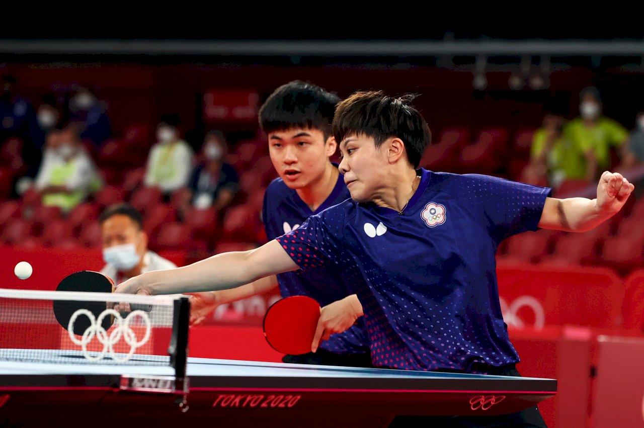 林昀儒、鄭怡靜抗韓成功 桌球黃金混雙東京奧運晉級4強