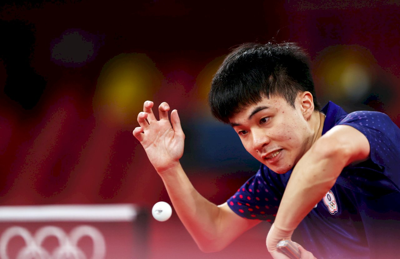 林昀儒桌球男單出賽  首戰旗開得勝晉級16強