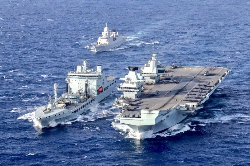 英外交大臣訪印度登航艦 凸顯雙邊強化安全合作
