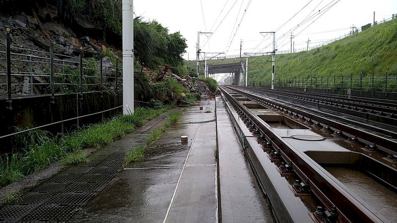 邊坡滑動影響 高鐵8日苗栗台中採單線雙向行駛