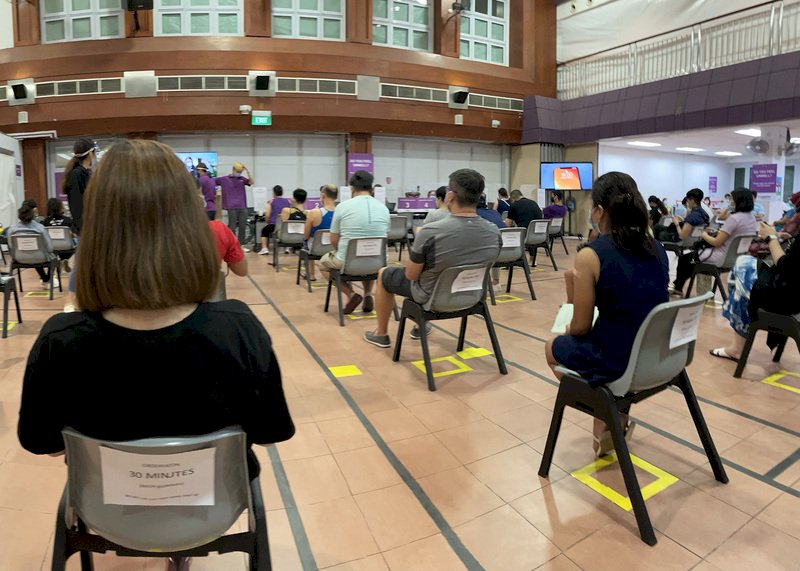 新加坡力拚疫苗涵蓋率 民眾無須預約就能直接打