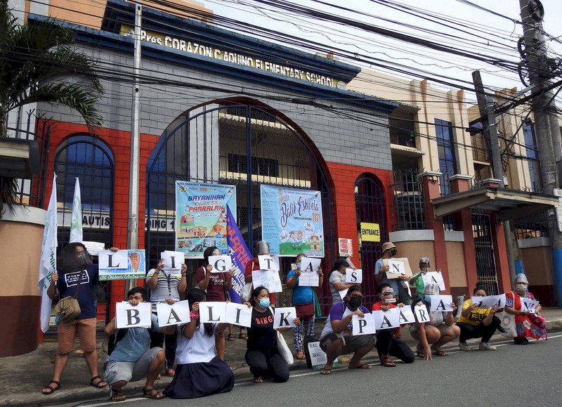 500多天無法上課 菲國學生示威要求重返校園