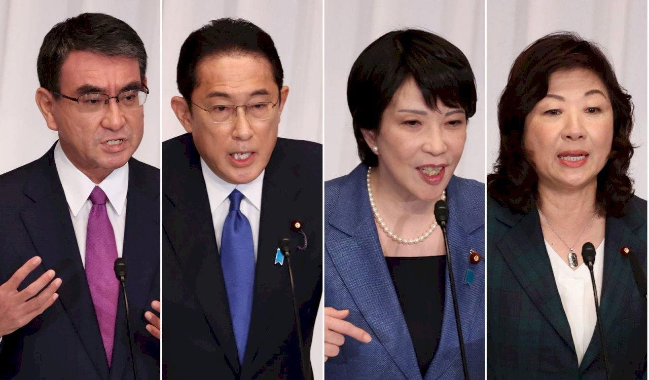 日本自民黨總裁選舉登場 當選者將成下任首相
