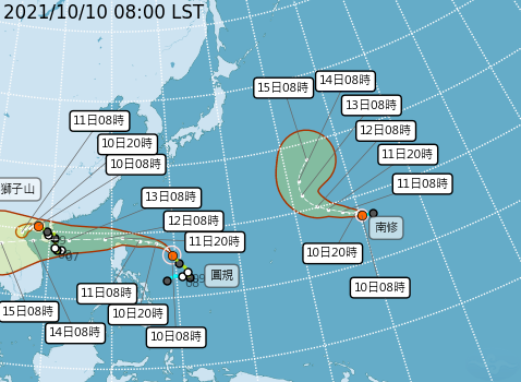 颱風圓規接近 氣象局估晚間8時發布海警