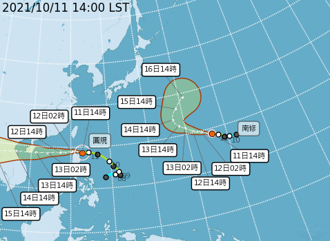 「圓規」颱風逼近  東半部北部山區嚴防大豪雨