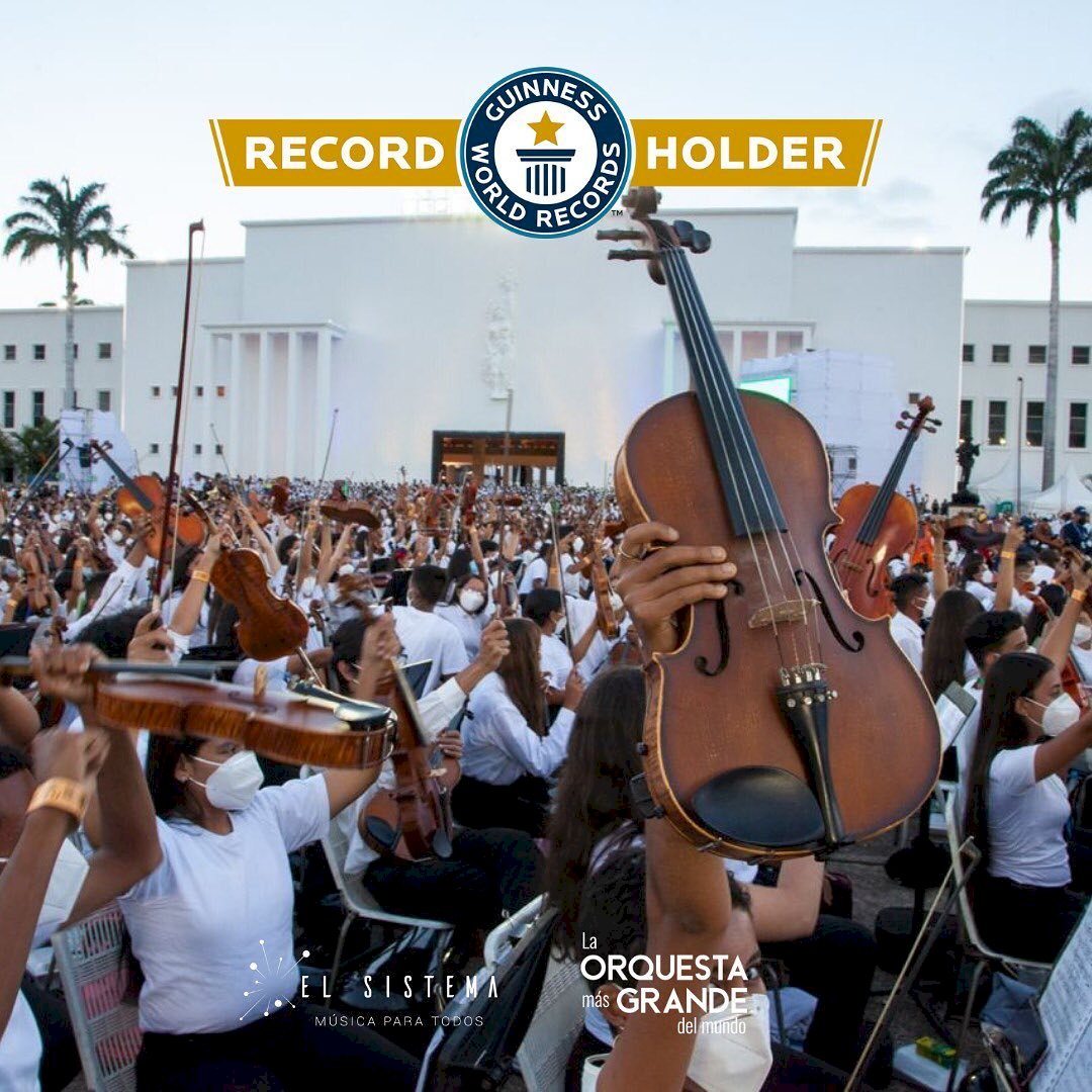 齊奏斯拉夫進行曲 委內瑞拉管弦樂團創金氏世界紀錄