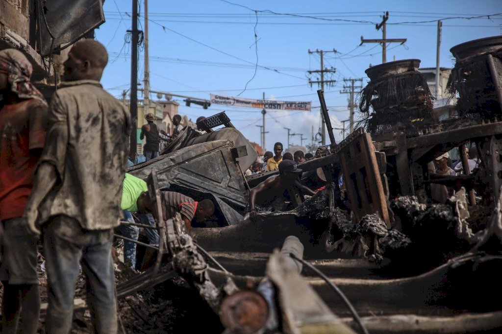 海地油罐車爆炸 62人被燒死數十人受傷