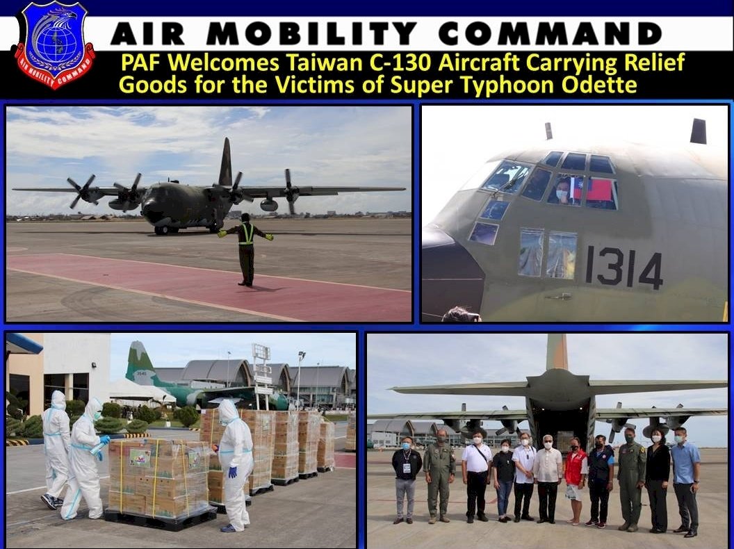 雷伊颱風重創菲律賓 空軍2架次C-130馳援救難物資