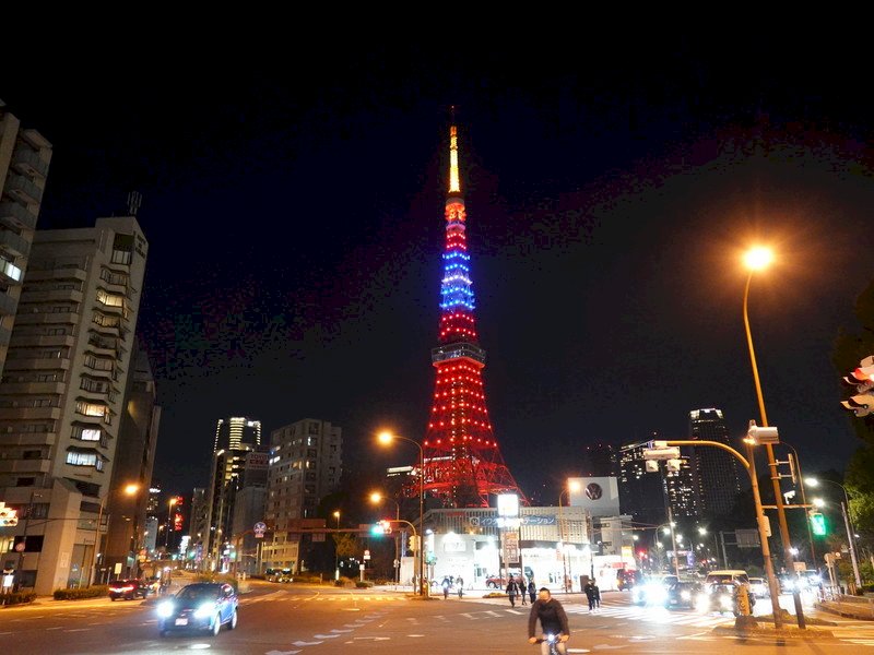 東京鐵塔台灣美食活動 國旗光雕讓人熱血沸騰