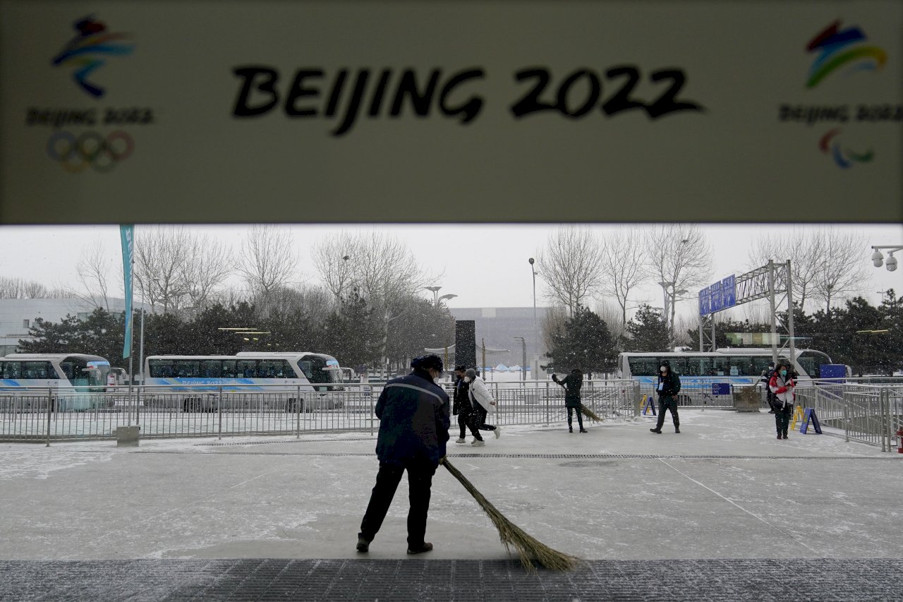 冬奧進入倒數2週 北京難得降下瑞雪