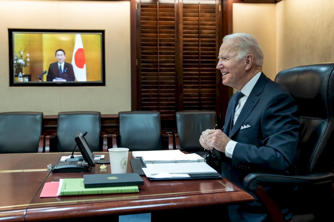 美日領袖視訊會議 強調台海和平穩定重要性