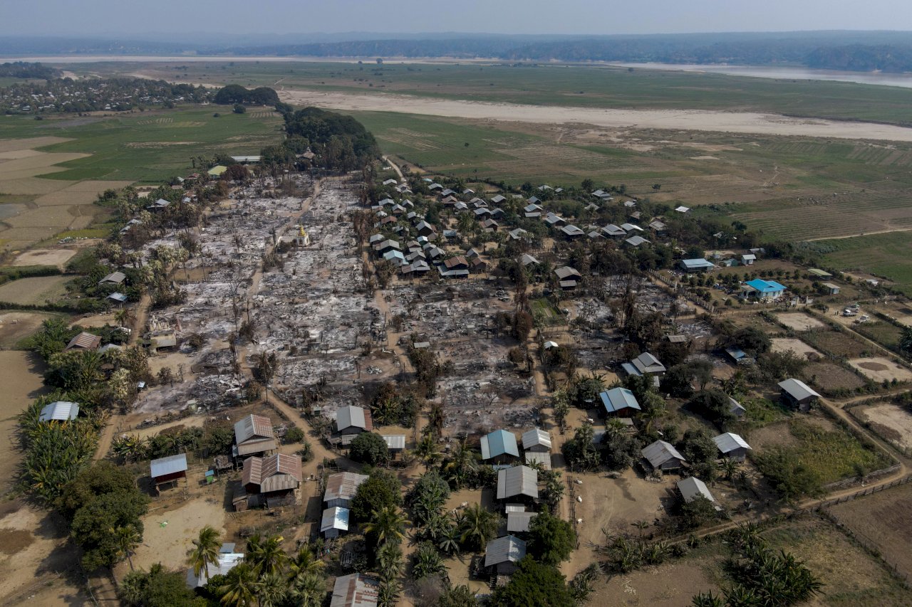緬甸村民指控軍政府燒毀數百間房屋