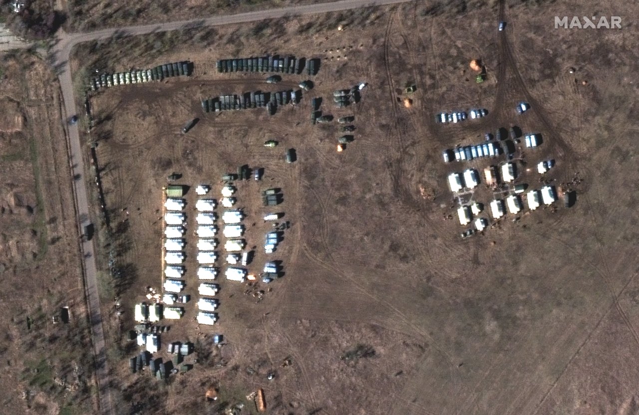 衛星影像顯示 俄在烏克蘭部署新部隊