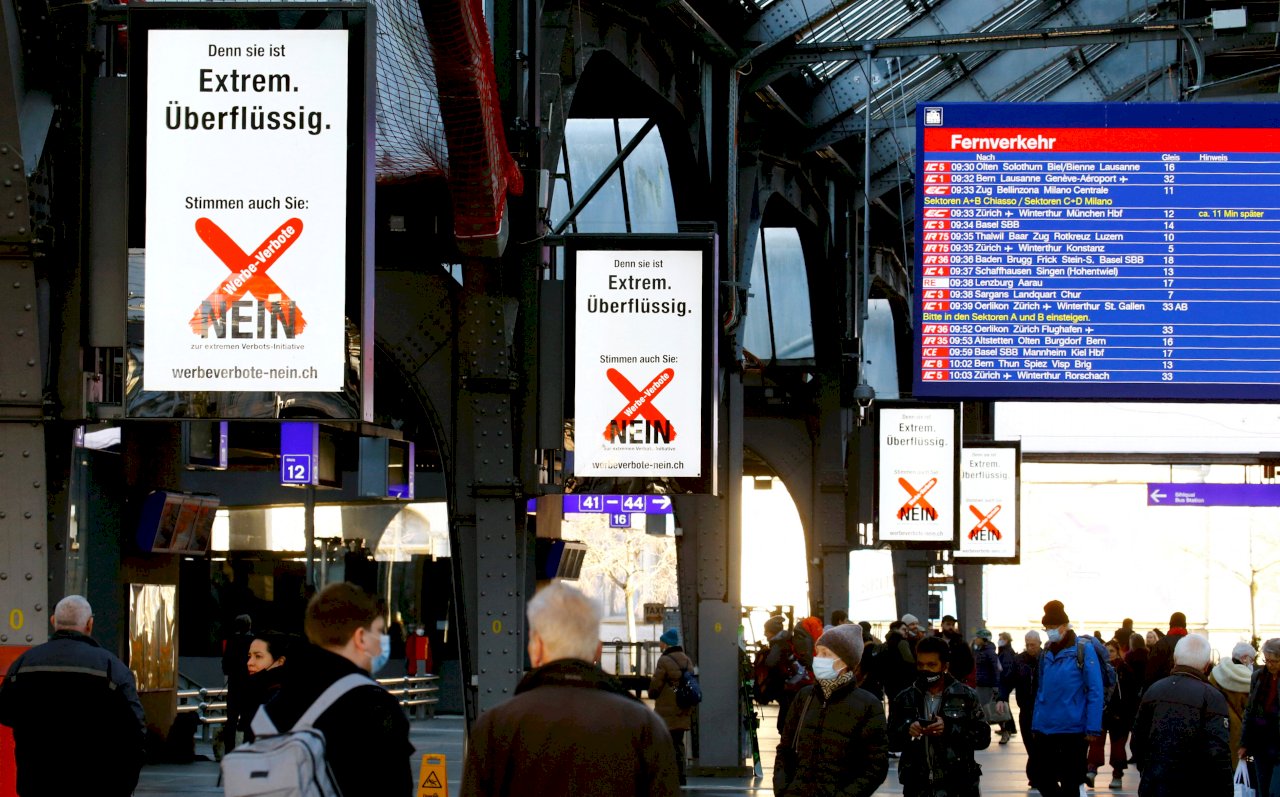 瑞士公投初步結果：禁止幾乎所有煙草廣告