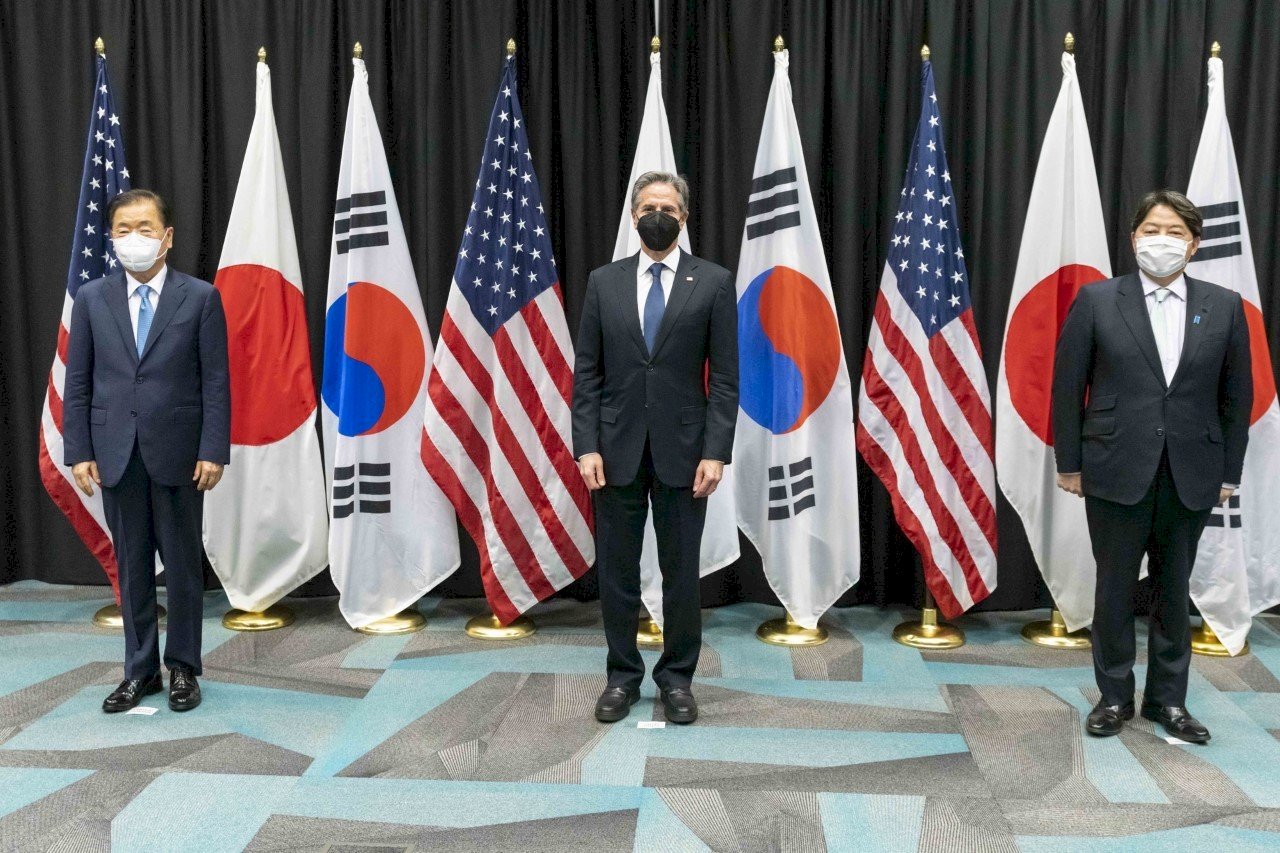 美日韓外長聯合聲明  強調台海和平重要性