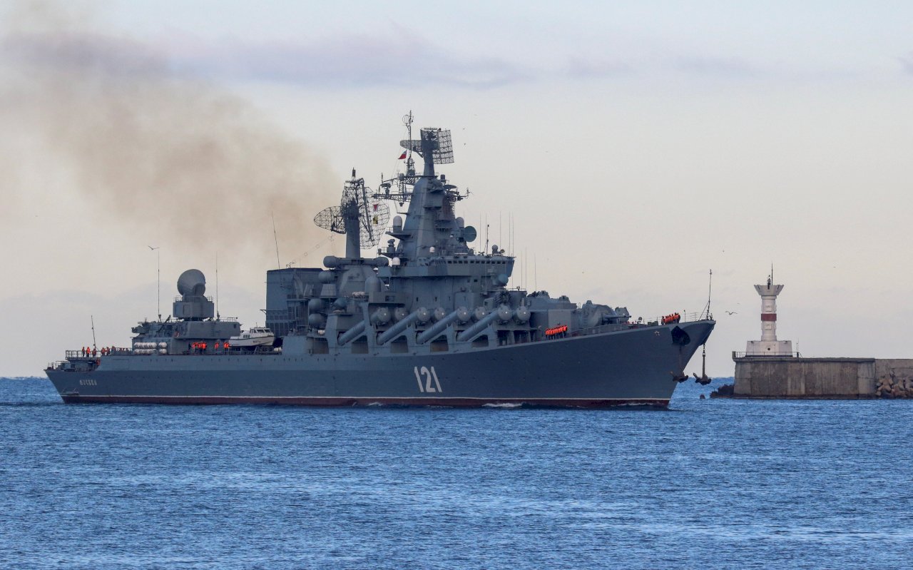 俄羅斯國防部證實 黑海艦隊旗艦沉沒