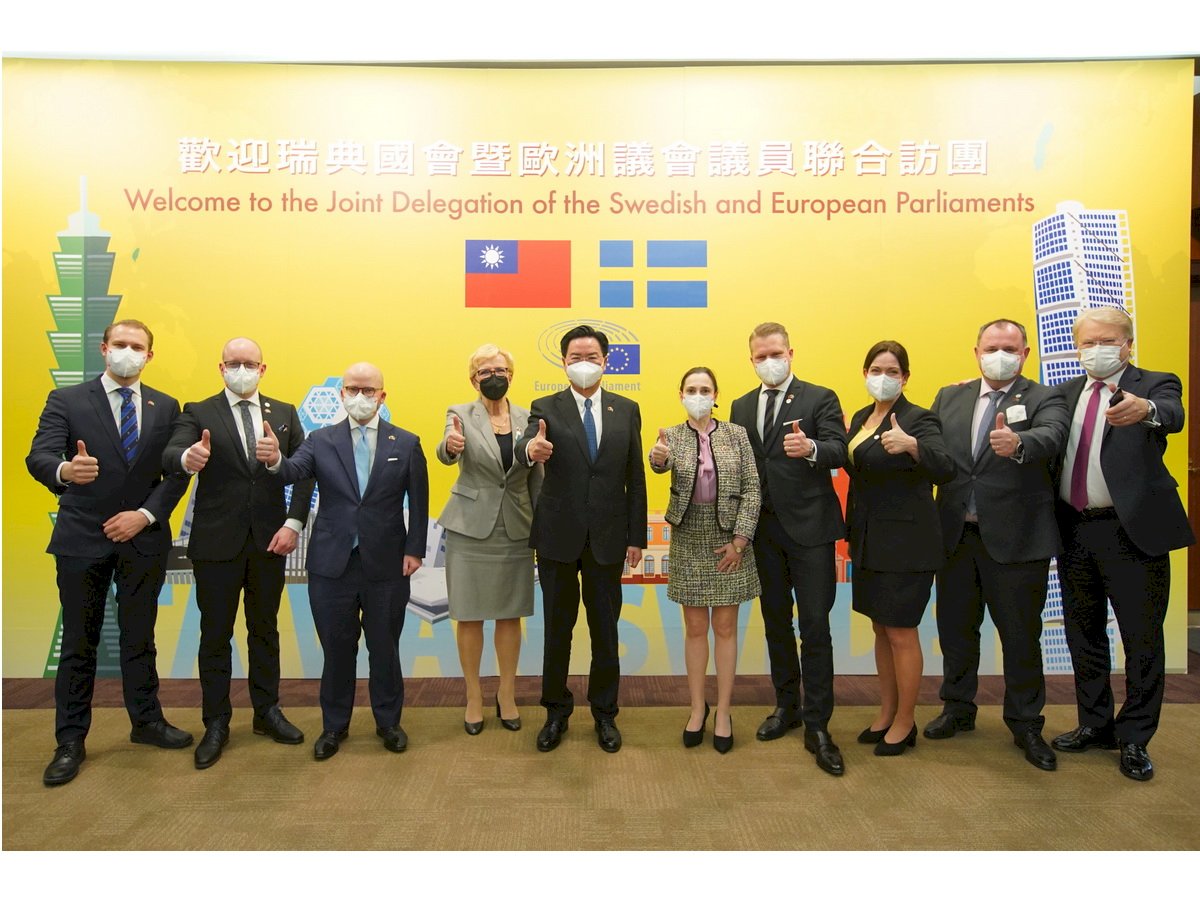 訪台是發信號給北京 瑞典籍歐洲議員：歐洲支持台灣