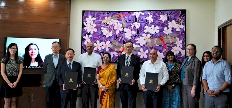 台美印簽約合作 選送印度學者赴台灣研習華語
