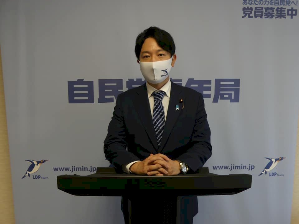 日本自民黨青年局長小倉將信今抵台訪問 正副總統5日接見