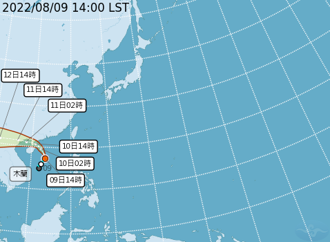 颱風木蘭向廣東移動 中南部明午後防大雨