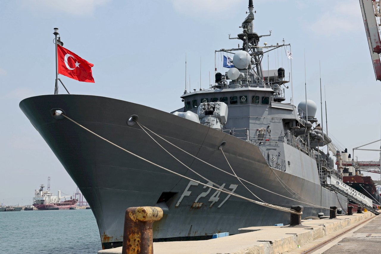 2010年來首見 土耳其軍艦停靠以色列港口