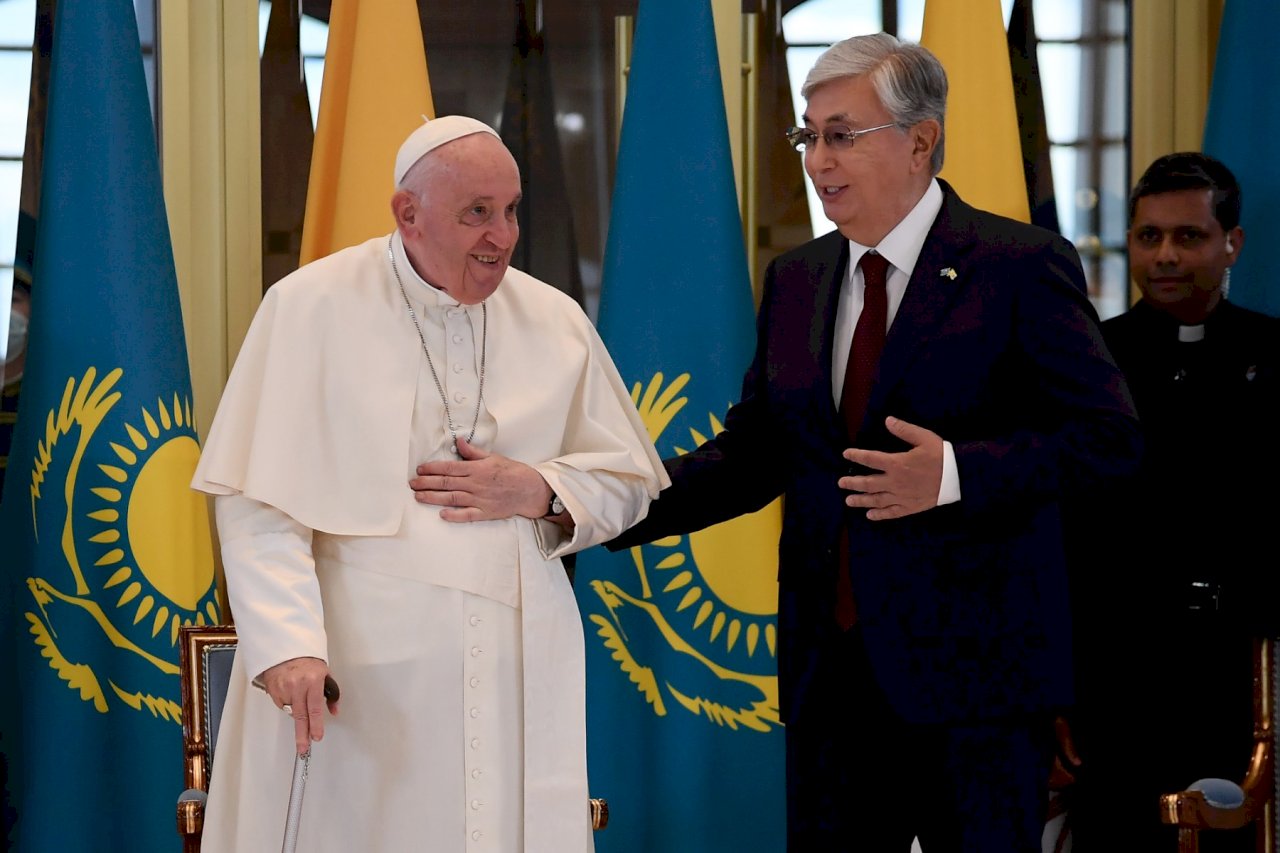 教宗抵哈薩克 未計畫會晤習近平