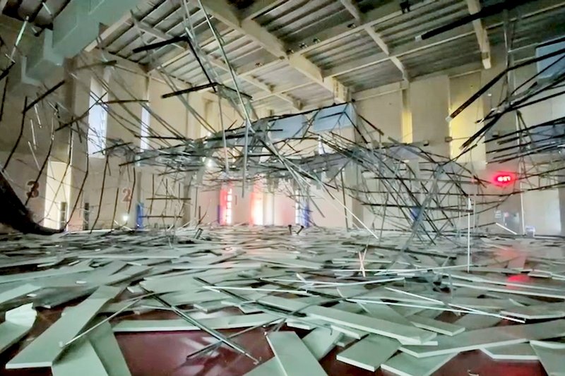 八德運動中心天花板坍塌 監院糾正桃市府