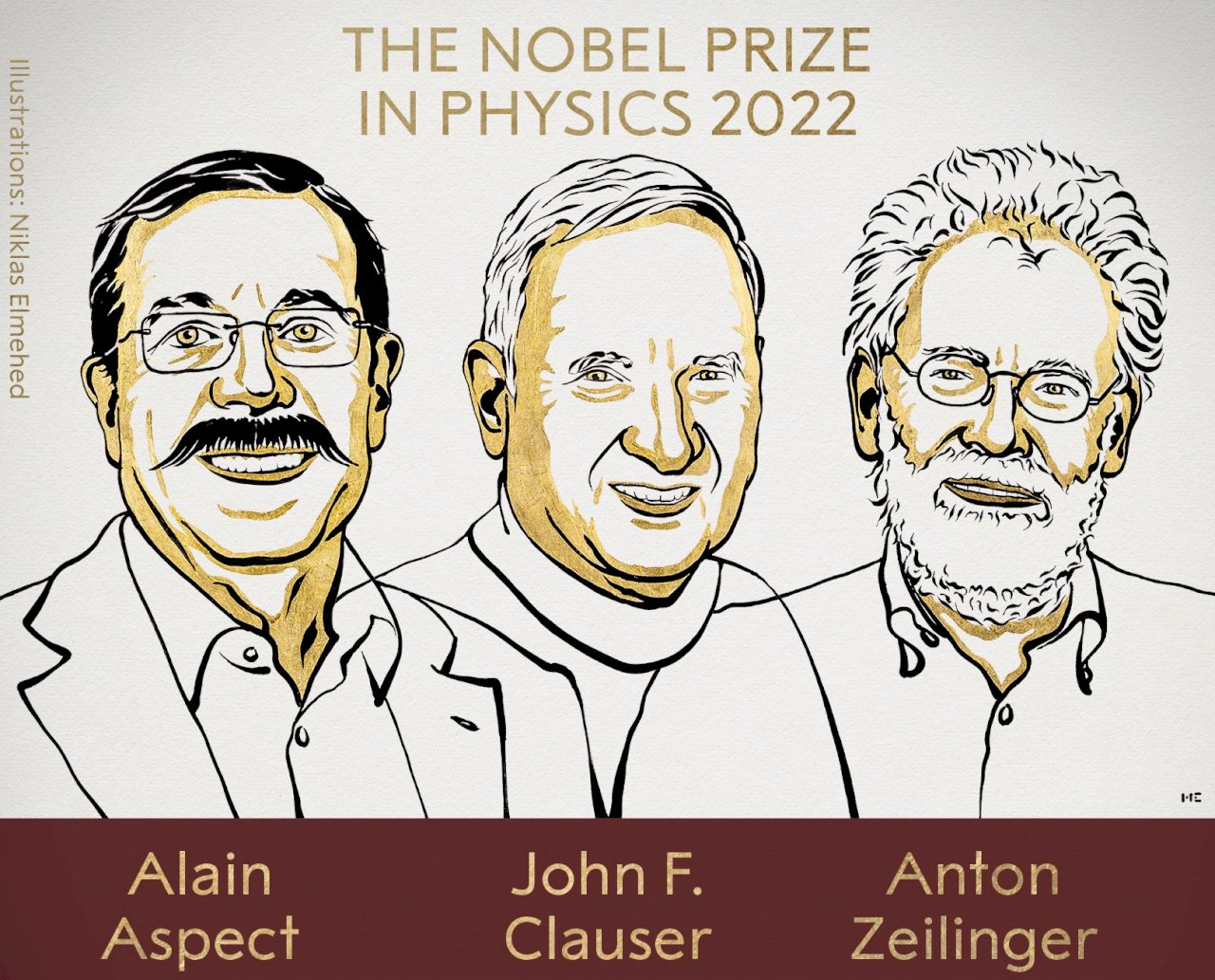 2022年諾貝爾物理學獎 法美奧3位學者共享殊榮