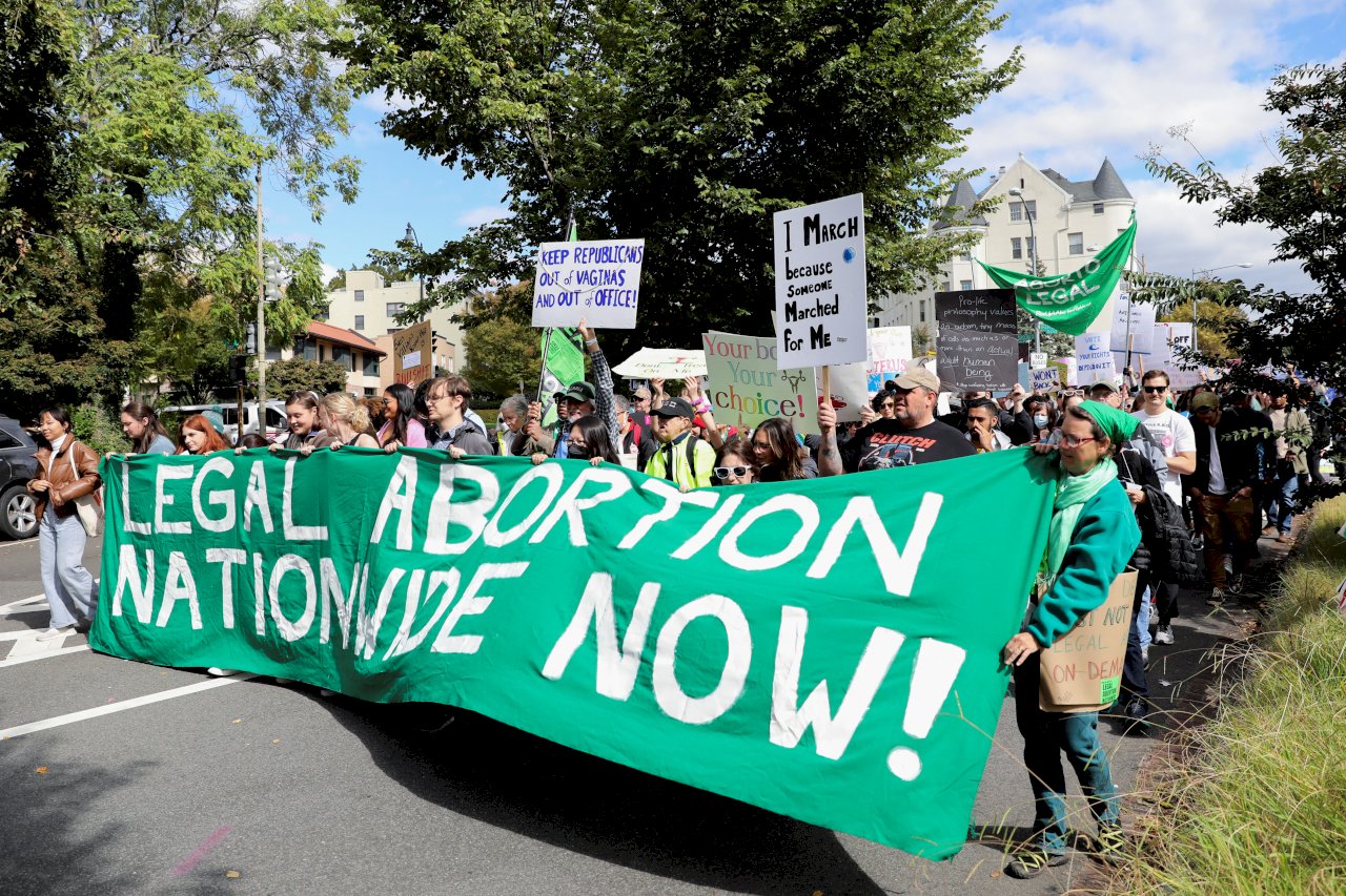 期中選舉前 美國民眾示威爭取墮胎權