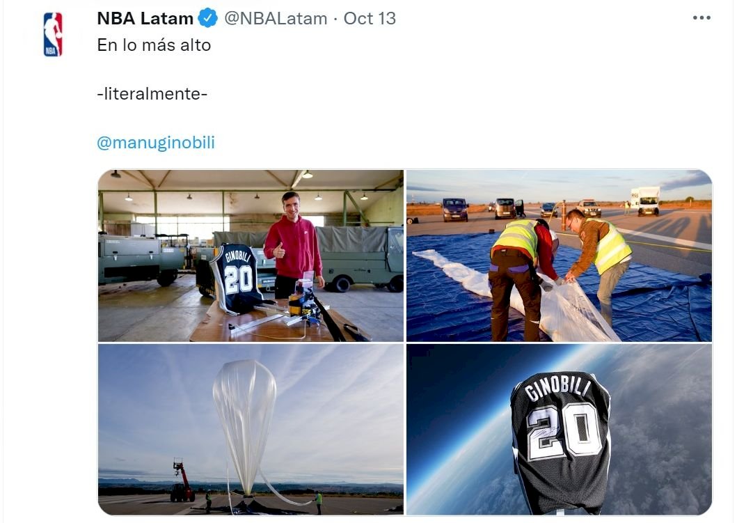 NBA致敬阿根廷刺客 吉諾布里馬刺球衣送上太空