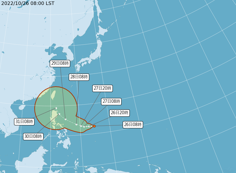 熱帶低壓生成  最快週四增強為颱風奈格