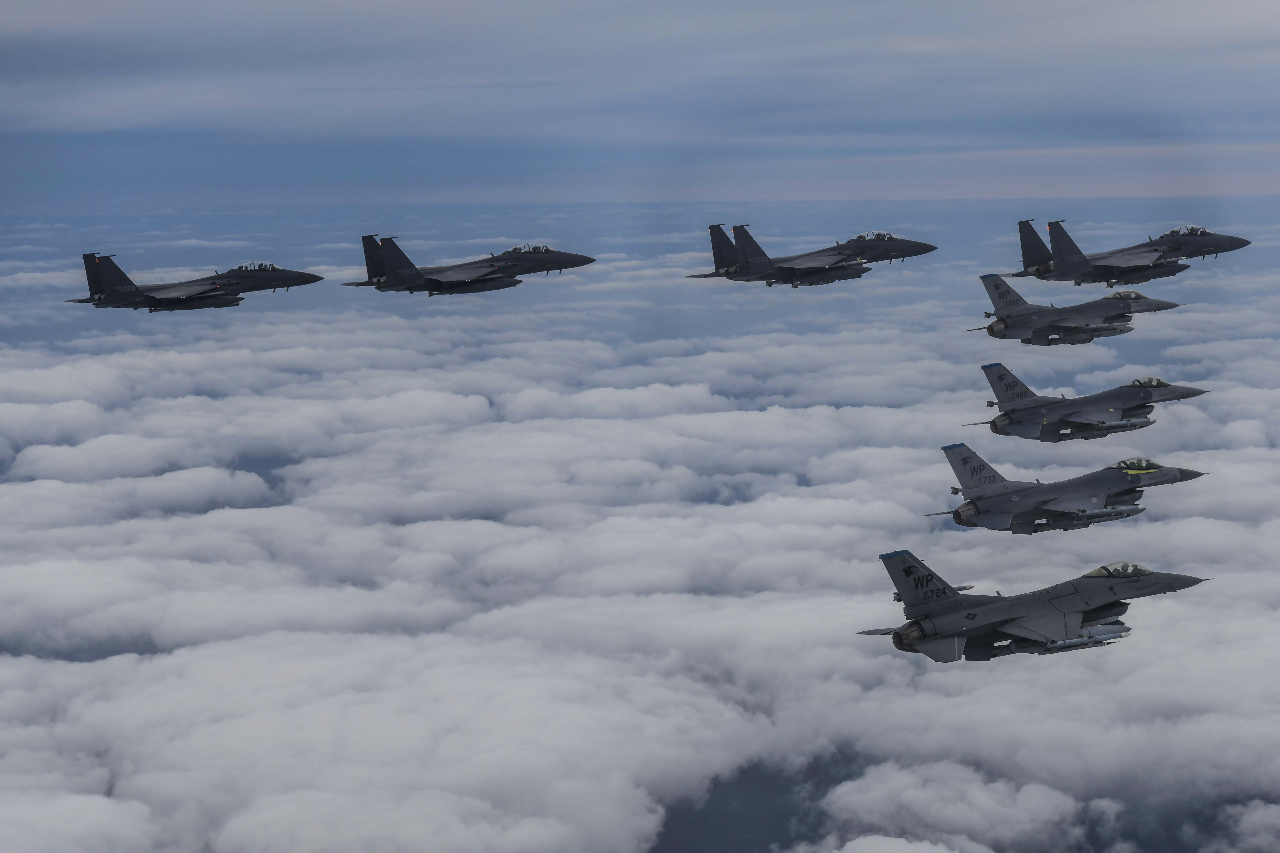 美國與南韓 展開史上最大聯合空中軍演