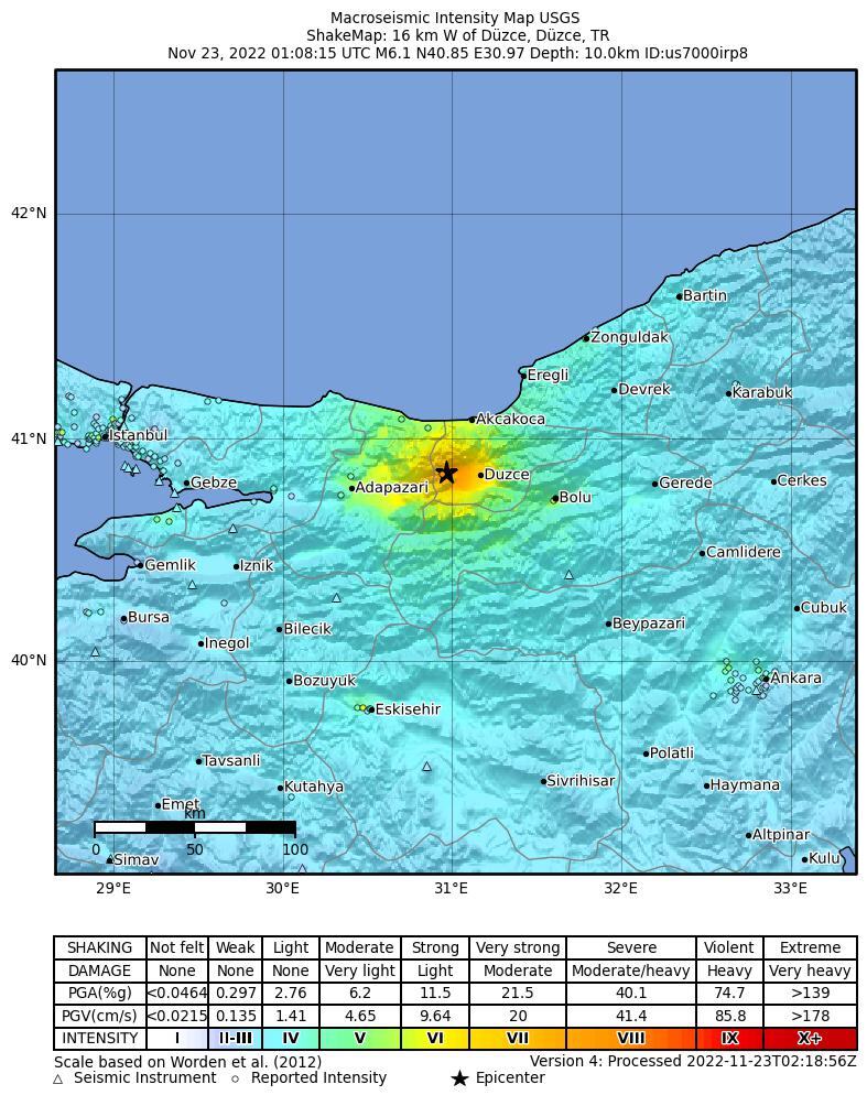 土耳其西部發生規模6強震 深度僅2公里