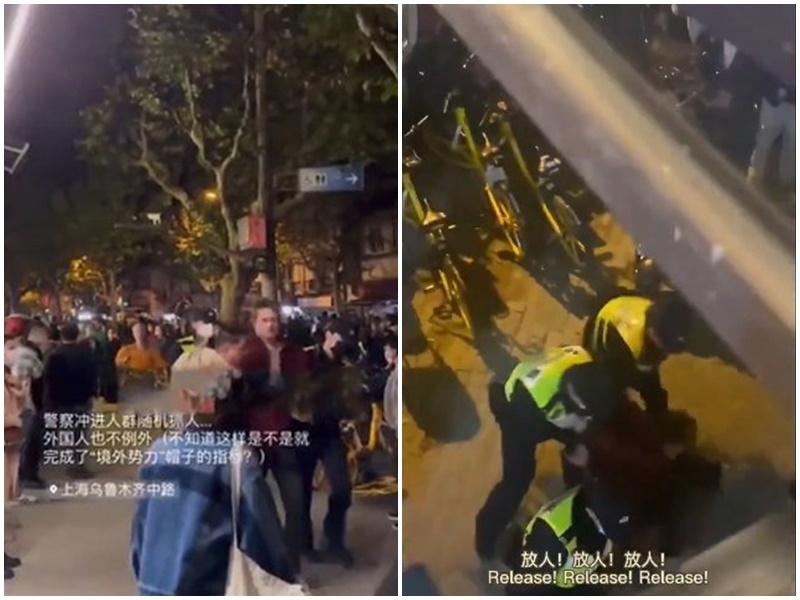 BBC記者報導上海抗議 遭上銬逮捕拳打腳踢