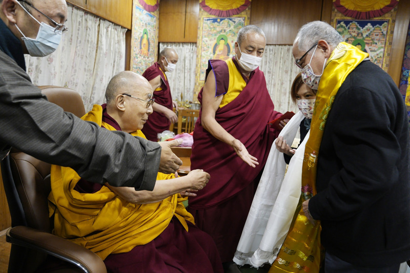 達賴喇嘛接見德里台商 疫後有意願再訪台