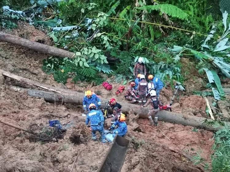馬來西亞山崩多人罹難 初判地下水流削弱山坡釀災