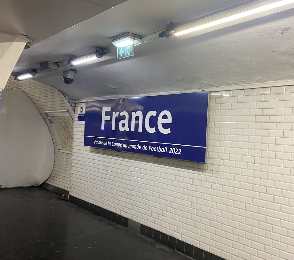 世界盃／法國力爭衛冕 巴黎地鐵「阿根廷站」暫改名