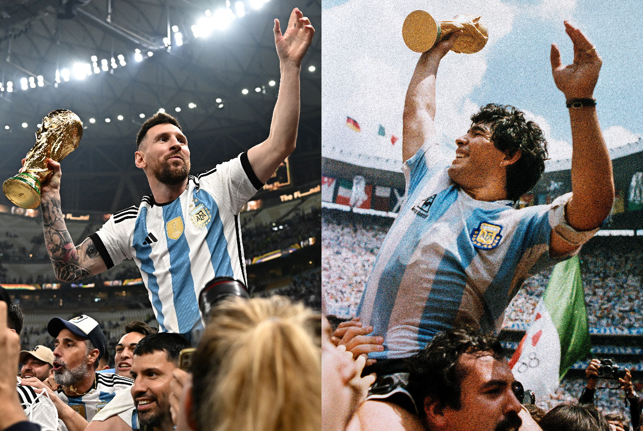 世界盃／梅西率阿根廷奪冠 復刻馬拉度納慶祝情節