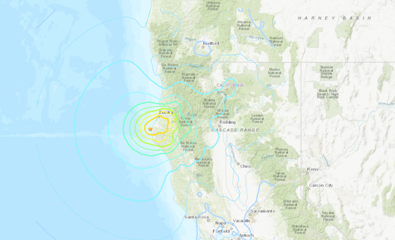 美加州外海規模6.4強震數萬户停電 無海嘯警報