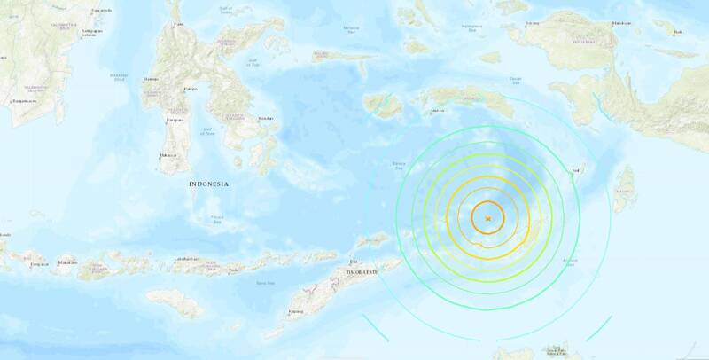 印尼近海7.6強震 澳洲民眾通報有感