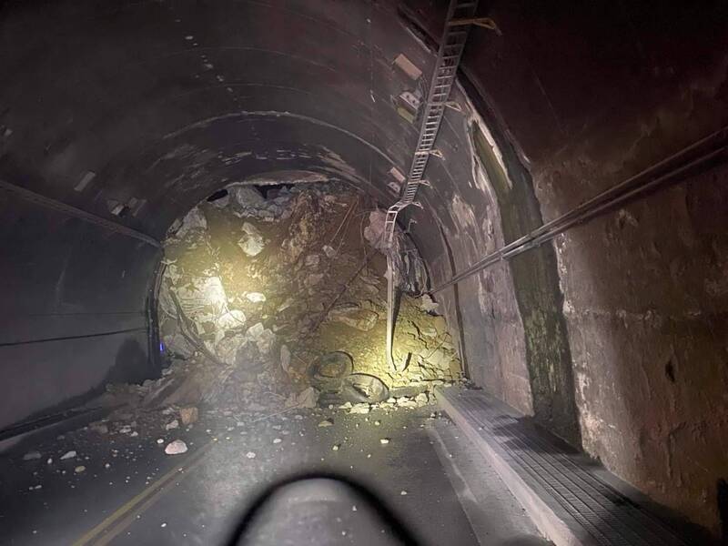 台9線大清水隧道內坍方 蘇花路廊雙向中斷