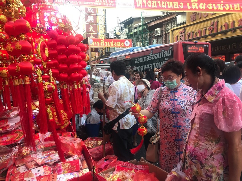 泰國唐人街充滿濃厚年味 人潮估可帶來觀光收益