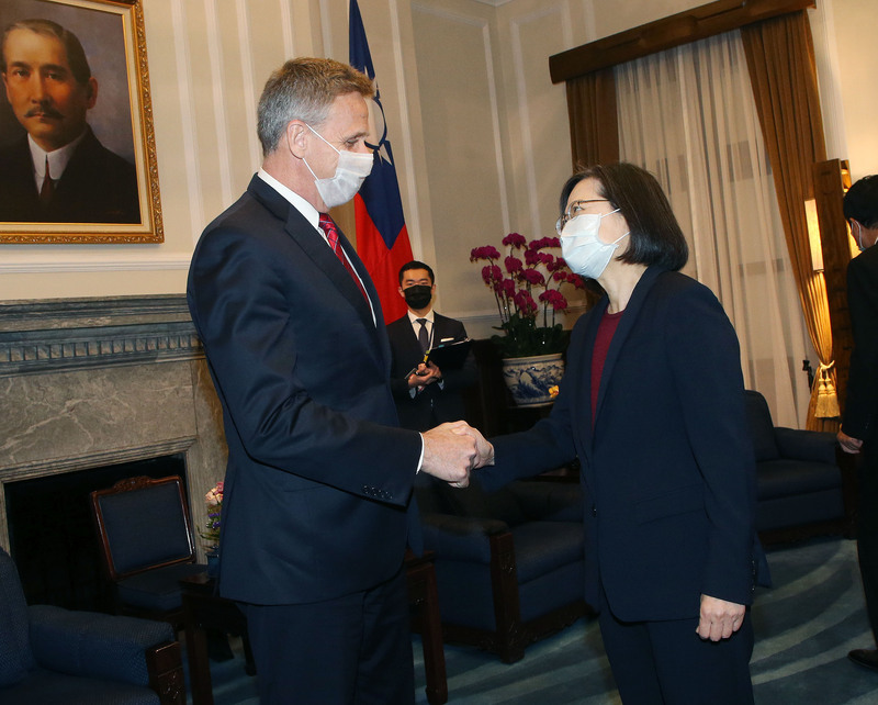 蔡總統接見美前印太司令 強調台灣有信心與能力保衛家園