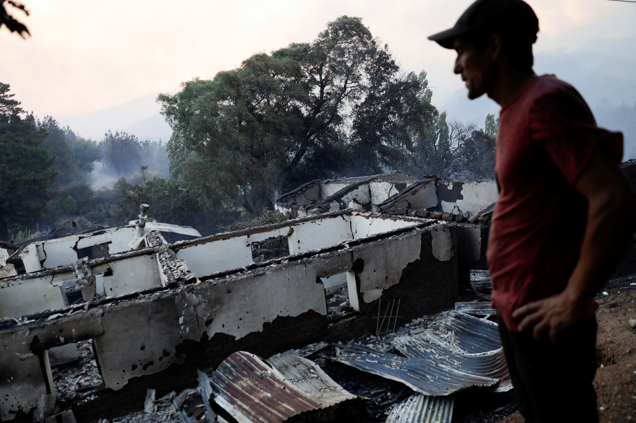 智利野火危及森林農地 吞噬面積逾750公頃