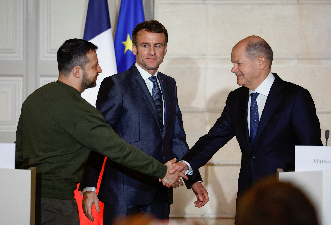 法德領袖巴黎會見澤倫斯基：俄國絕不該戰勝