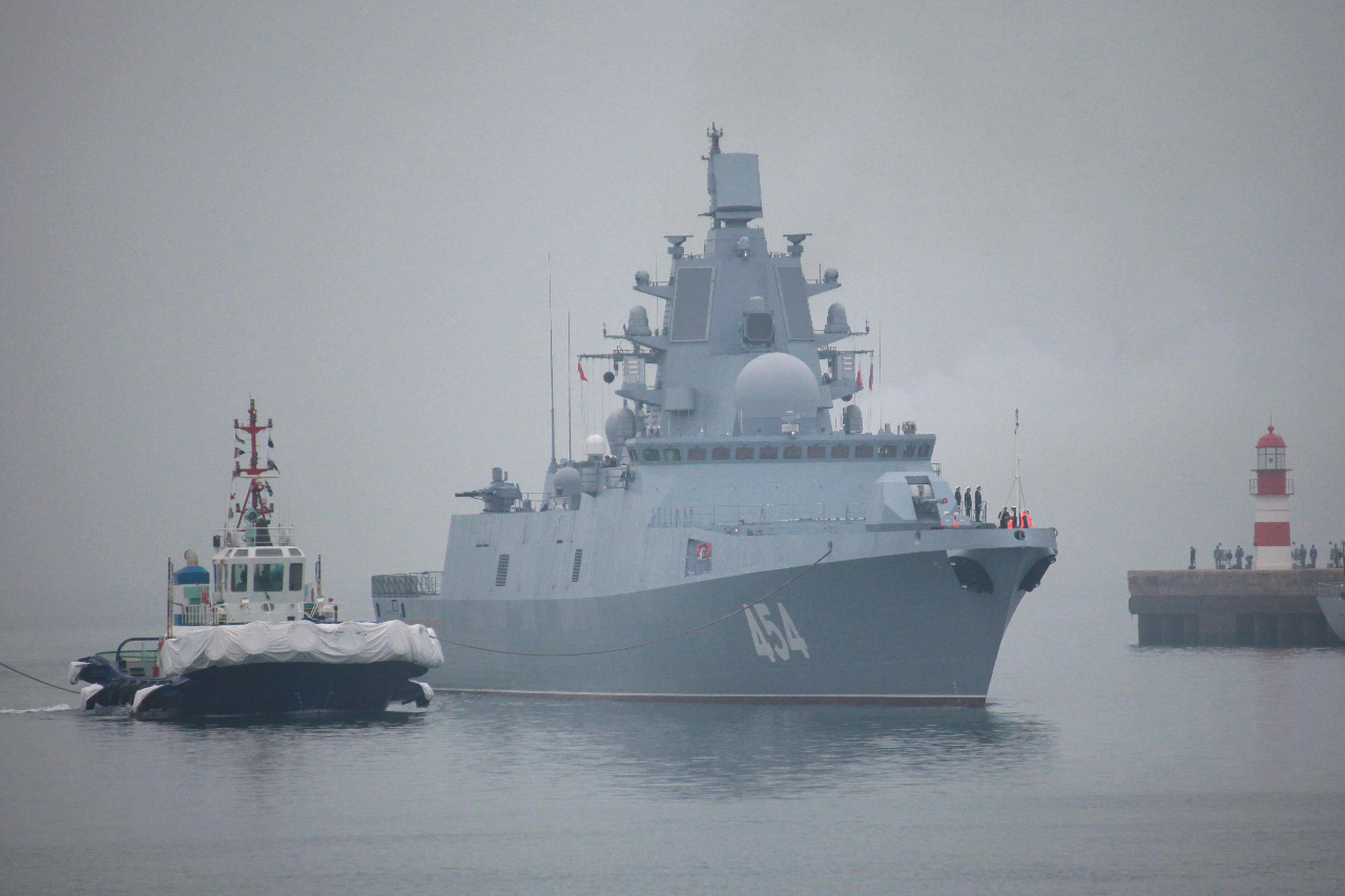 參與中國和南非軍演 俄出動配備極音速飛彈軍艦