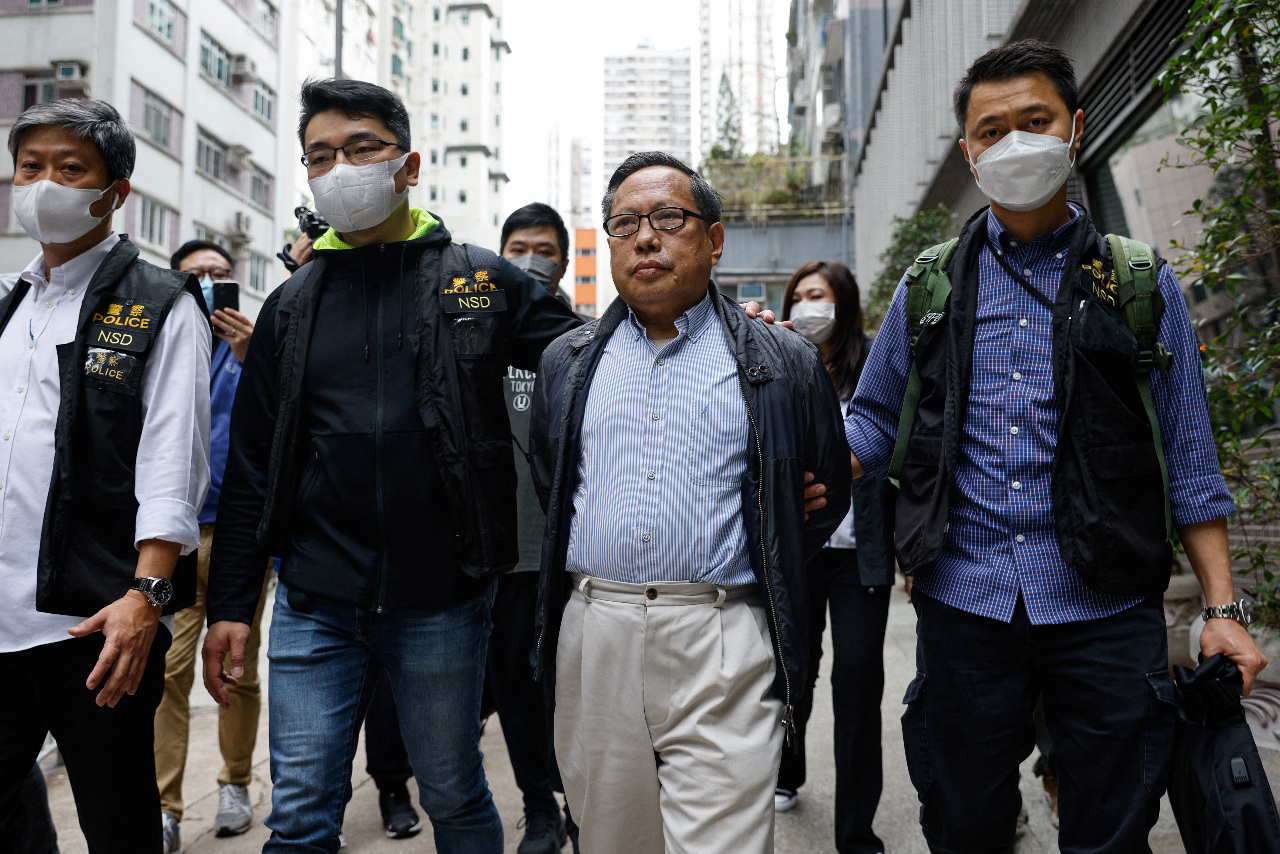 香港民主人士何俊仁 保釋期遭港警逮捕